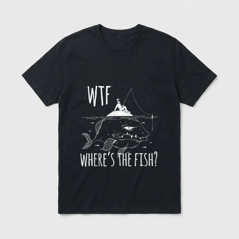 Lustige Angelshirts für Männer T-Shirt – Klassisches T-Shirt in Schwarz