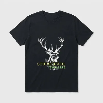 Sturschädl Dialekt Humor Tirol T-Shirt – Klassisches T-Shirt in Schwarz