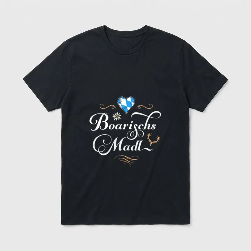 Boarischs Madl Bayern Frauen T-Shirt – Klassisches T-Shirt in Schwarz