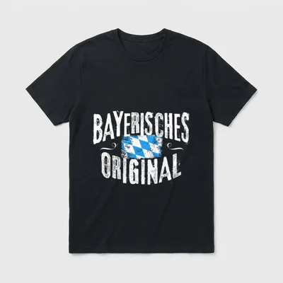 Bayern Bayerisches Original lustige T-Shirt – Klassisches T-Shirt in Schwarz