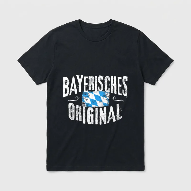 Bayern Bayerisches Original lustige T-Shirt – Klassisches T-Shirt in Schwarz