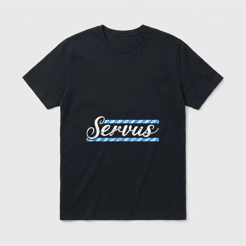 Bayrische Sprüche Boarisch München T-Shirt – Klassisches T-Shirt in Schwarz