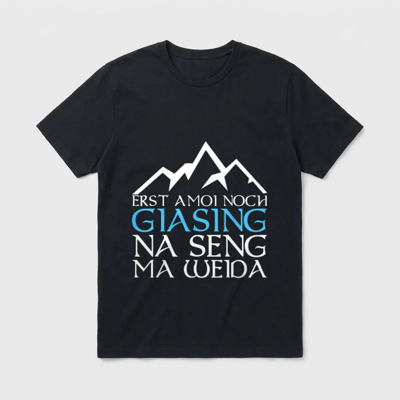 Giesing Bayern bayrisch Spruch T-Shirt – Klassisches T-Shirt in Schwarz