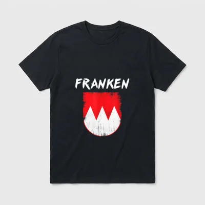 Franken Bayrische Fränkisch Bayern Flagge T-Shirt – Klassisches T-Shirt in Schwarz