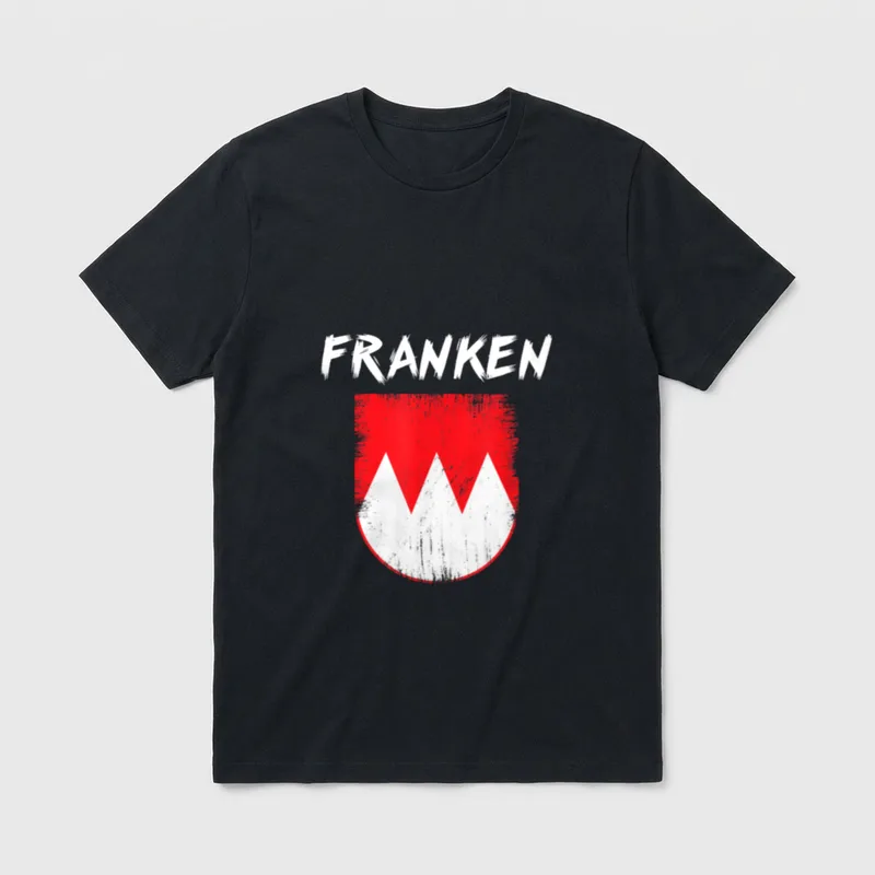 Franken Bayrische Fränkisch Bayern Flagge T-Shirt – Klassisches T-Shirt in Schwarz