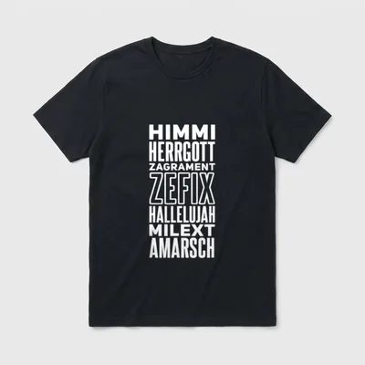 Witziges bayerisches Dialekt Spruch T-Shirt – Klassisches T-Shirt in Schwarz