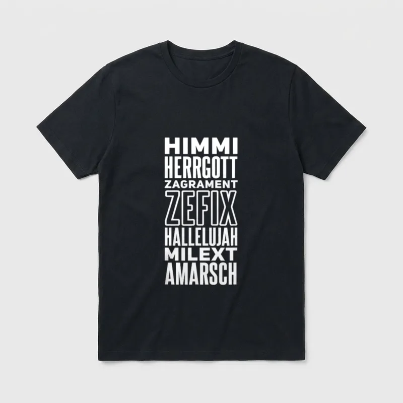 Witziges bayerisches Dialekt Spruch T-Shirt – Klassisches T-Shirt in Schwarz