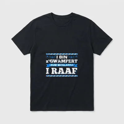 Bayrischer Dialekt Bayern Boarische T-Shirt – Klassisches T-Shirt in Schwarz