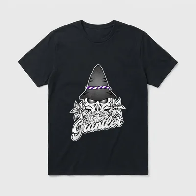 Grantler Lustiges Dialekt Bayern T-Shirt – Klassisches T-Shirt in Schwarz