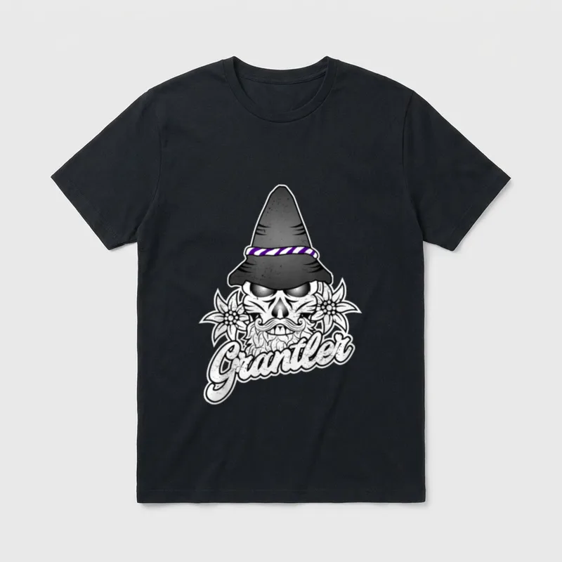 Grantler Lustiges Dialekt Bayern T-Shirt – Klassisches T-Shirt in Schwarz