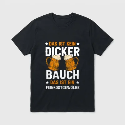 Das Ist Kein Dicker T-Shirt – Klassisches T-Shirt in Schwarz