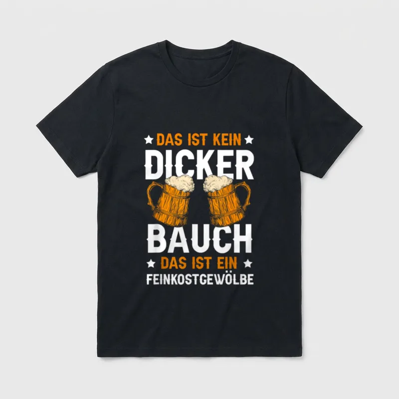 Das Ist Kein Dicker T-Shirt – Klassisches T-Shirt in Schwarz