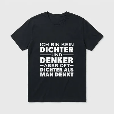 Biertrinker Lustige Trinksprüche T-Shirt – Klassisches T-Shirt in Schwarz