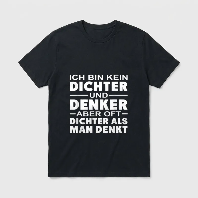 Biertrinker Lustige Trinksprüche T-Shirt – Klassisches T-Shirt in Schwarz