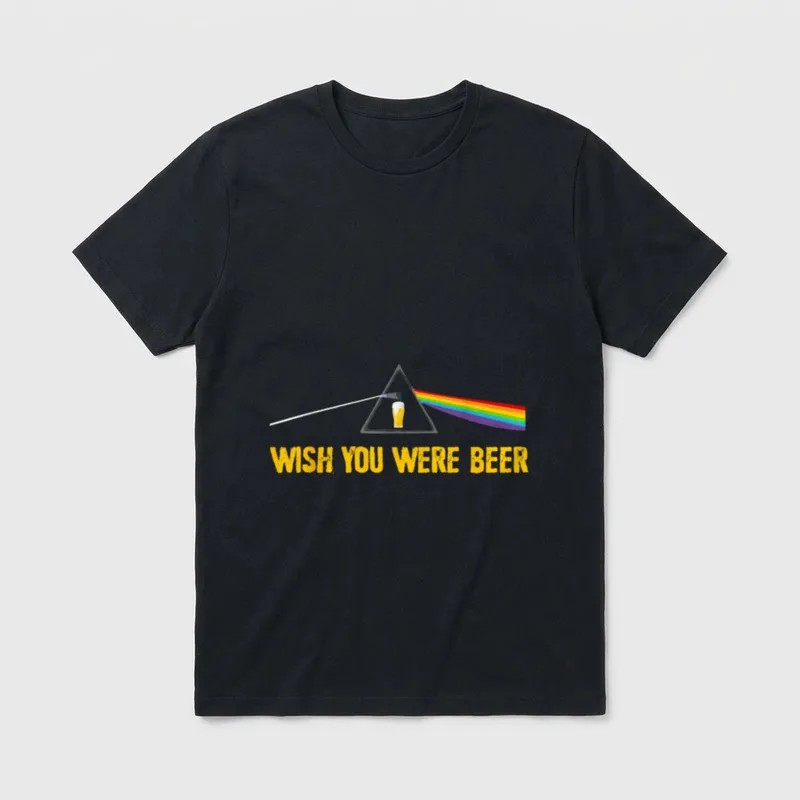 Lustiger Bierliebhaber Wish You T-Shirt – Klassisches T-Shirt in Schwarz