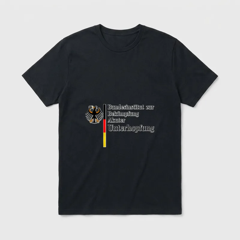 zeitzone4design Schwarz Klein Bundesinstitut T-Shirt – Klassisches T-Shirt in Schwarz