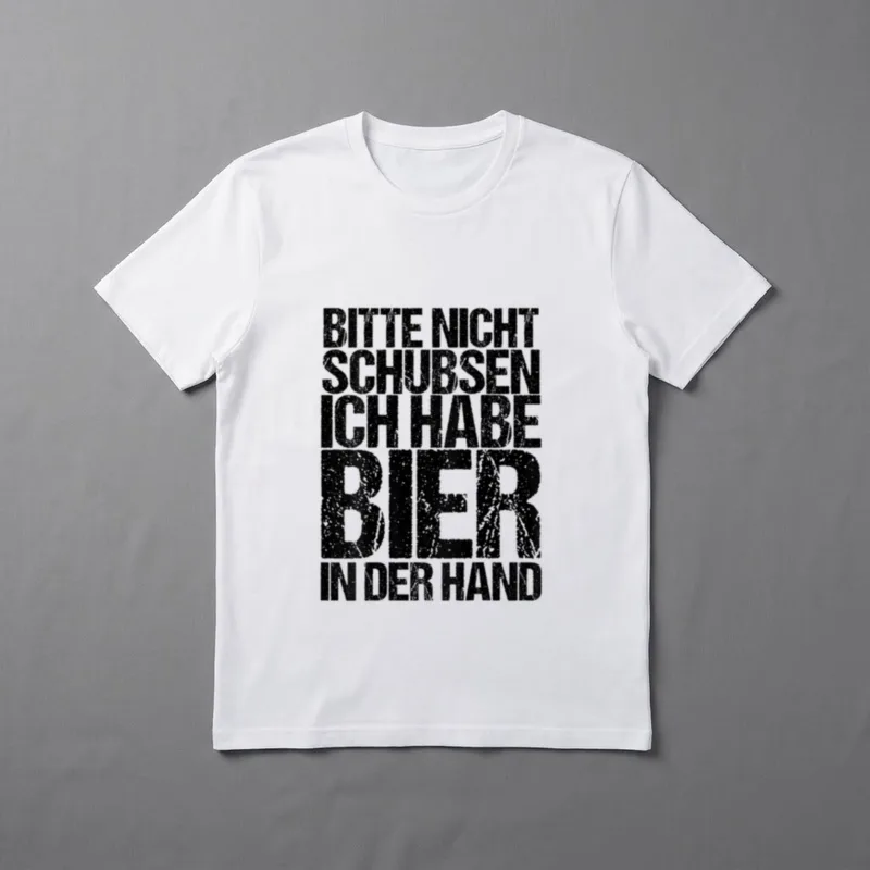 Bier lustige Sprüche Männer T-Shirt – Klassisches T-Shirt in Schwarz
