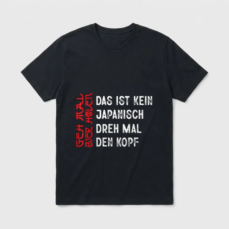 Das Ist Kein Japanisch Lustig T-Shirt – Klassisches T-Shirt in Schwarz