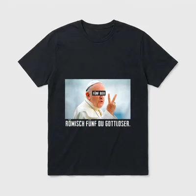 Fünf Bier Roman Five T-Shirt – Klassisches T-Shirt in Schwarz
