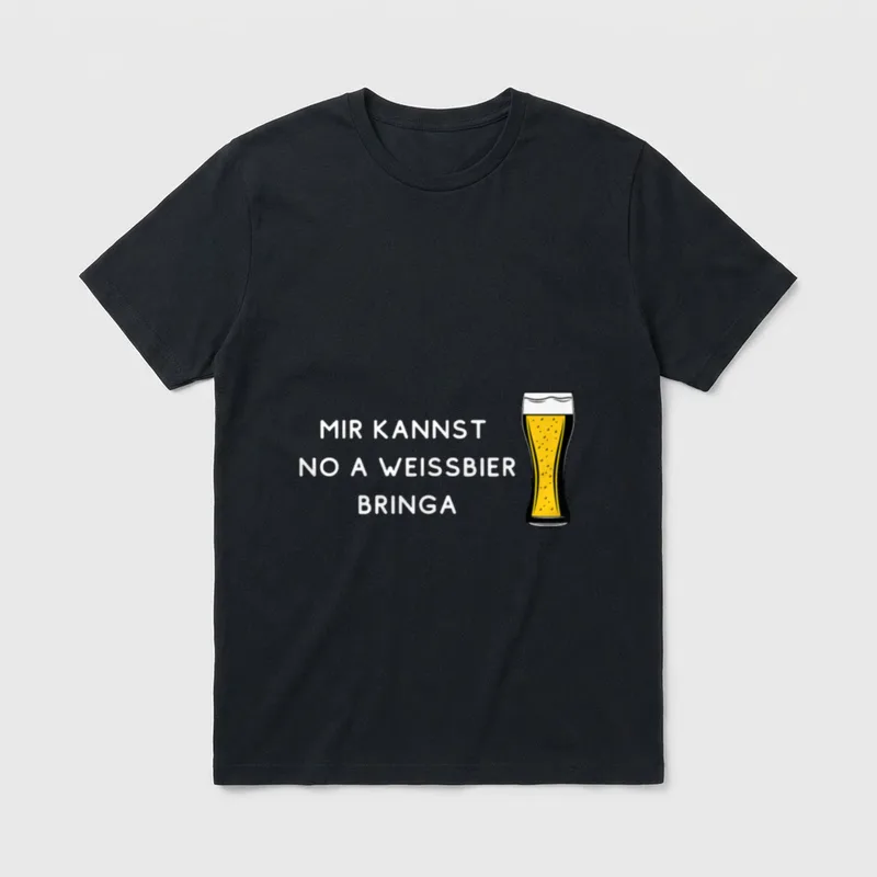 Weißbier Weizen Weißbierglas lustiges T-Shirt – Klassisches T-Shirt in Schwarz