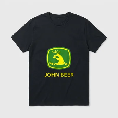 John Beer Lustiges T-Shirt – Klassisches T-Shirt in Schwarz