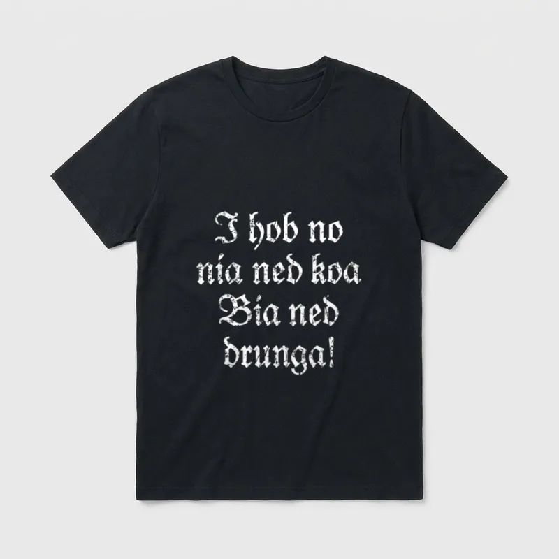 Bayerischer Bier Spruch Vintage T-Shirt – Klassisches T-Shirt in Schwarz