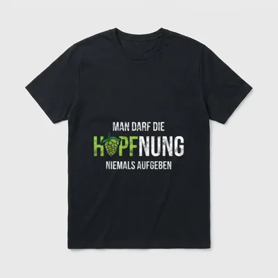 Hopfnung Nie Aufgeben Hoptimist T-Shirt – Klassisches T-Shirt in Schwarz