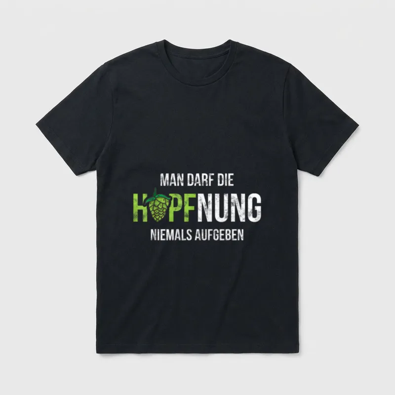 Hopfnung Nie Aufgeben Hoptimist T-Shirt – Klassisches T-Shirt in Schwarz