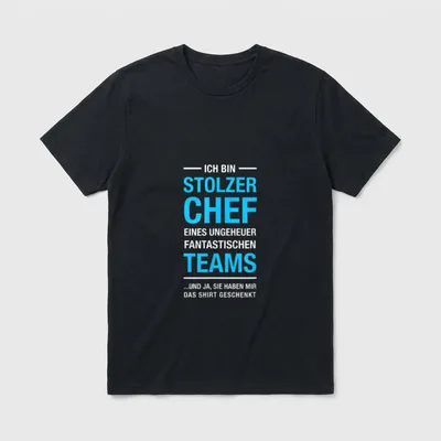 Stolzer Chef Eines Fantastischen T-Shirt – Klassisches T-Shirt in Schwarz