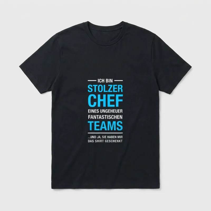 Stolzer Chef Eines Fantastischen T-Shirt – Klassisches T-Shirt in Schwarz