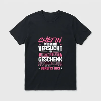 Beste Chefin Abschied Geburtstag T-Shirt – Klassisches T-Shirt in Schwarz