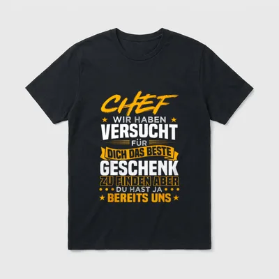 Bester Chef Abschied Geburtstag T-Shirt – Klassisches T-Shirt in Schwarz
