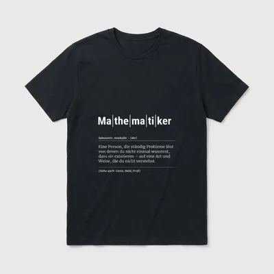 Mathematiker Lustiges Kollege T-Shirt – Klassisches T-Shirt in Schwarz