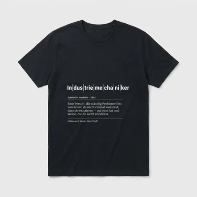 Industriemechaniker Lustiges Kollege T-Shirt – Klassisches T-Shirt in Schwarz