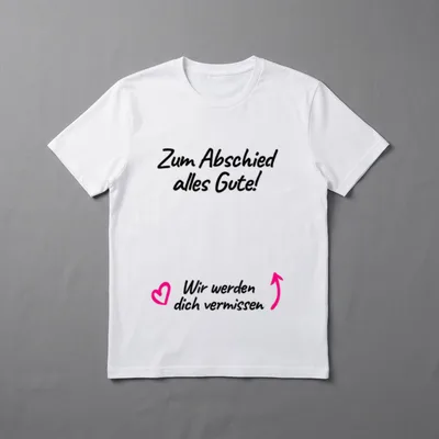 Abschied Kollegin Jobwechsel Lustige T-Shirt – Klassisches T-Shirt in Schwarz