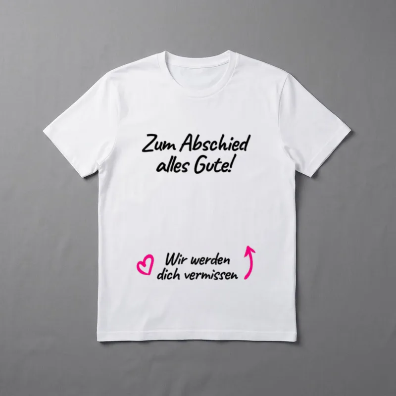 Abschied Kollegin Jobwechsel Lustige T-Shirt – Klassisches T-Shirt in Schwarz