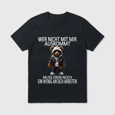 Arbeiten Witziger Lustiger Spruch Sprüche T-Shirt – Klassisches T-Shirt in Schwarz