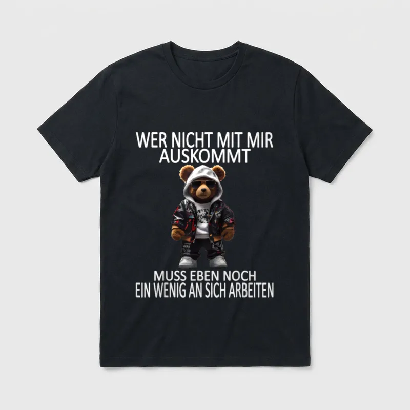 Arbeiten Witziger Lustiger Spruch Sprüche T-Shirt – Klassisches T-Shirt in Schwarz