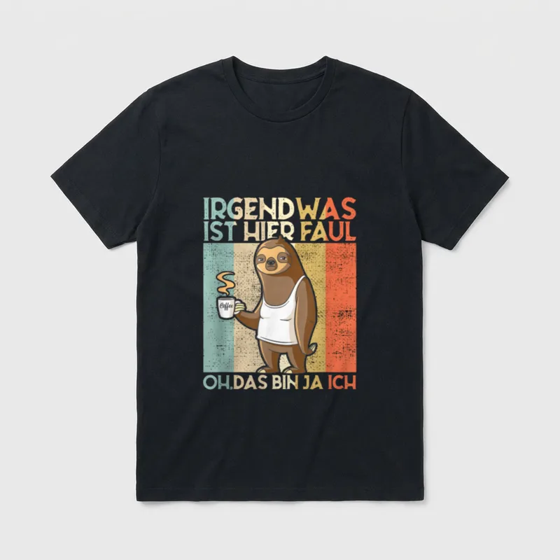 Irgendwas ist hier faul Büro & Kollegen T-Shirt – Klassisches T-Shirt in Schwarz