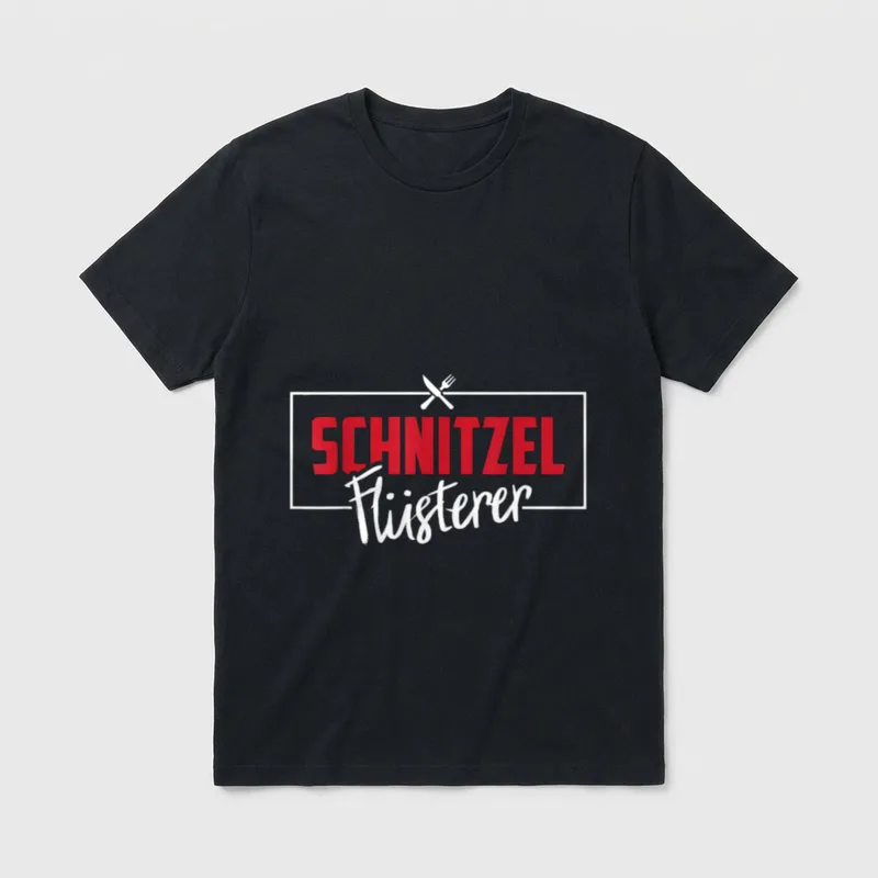 Schnitzel Flüsterer Koch Chefkoch T-Shirt – Klassisches T-Shirt in Schwarz