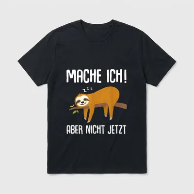 Prokrastination Büro T-Shirt – Klassisches T-Shirt in Schwarz