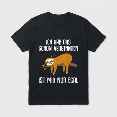 Ist mir nur egal T-Shirt – Klassisches T-Shirt in Schwarz