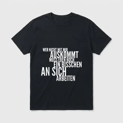 Arbeitskollege Mitarbeiter Statement Spruch T-Shirt – Klassisches T-Shirt in Schwarz