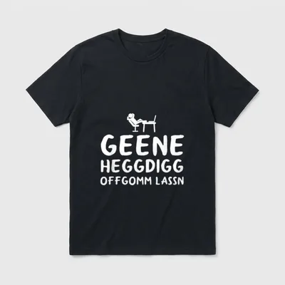 sächsisch lustiges Sachsen T-Shirt – Klassisches T-Shirt in Schwarz