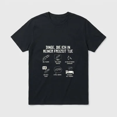 Holz machen Forstwirt Waldarbeit T-Shirt – Klassisches T-Shirt in Schwarz