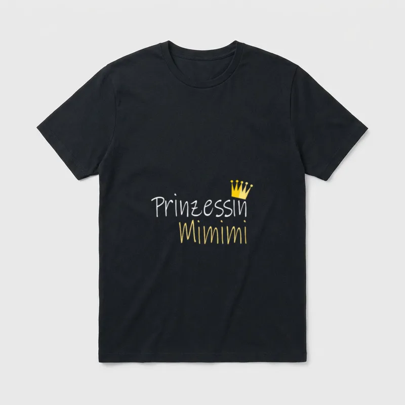 Prinzessin Mimimi Statement Spruch T-Shirt – Klassisches T-Shirt in Schwarz