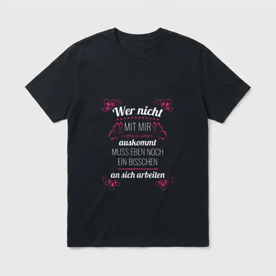 Arbeitskollege Wer nicht T-Shirt – Klassisches T-Shirt in Schwarz