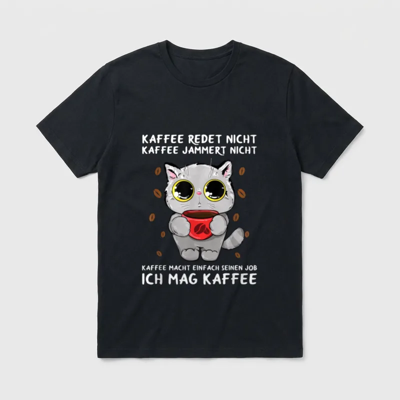 Kaffee Redet Nicht Kaffee Büro & Kollegen T-Shirt – Klassisches T-Shirt in Schwarz