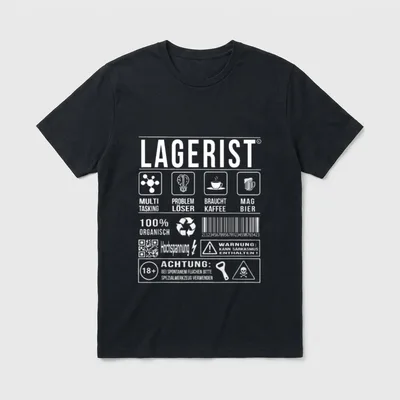 Lagerist Lagerarbeiter Staplerfahrer Lustiger T-Shirt – Klassisches T-Shirt in Schwarz