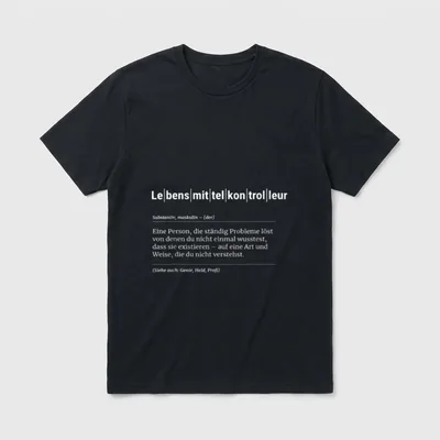 Lebensmittelkontrolleur Lustiges Kollege T-Shirt – Klassisches T-Shirt in Schwarz